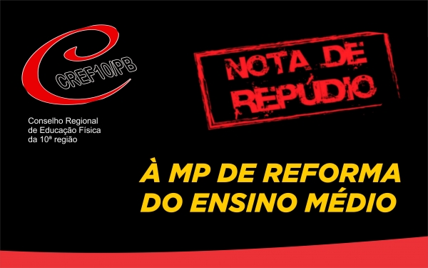 CREF10 se posiciona contra MP de reforma do Ensino Médio