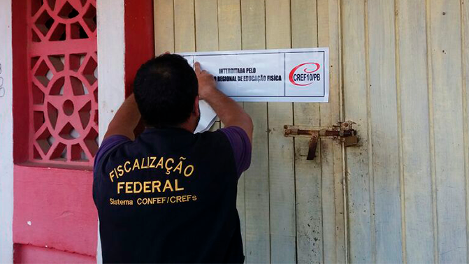 Academia no município de Areia tem as atividades suspensas após ação do CREF10