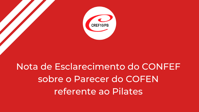 Confira nota do CONFEF referente ao Pilates