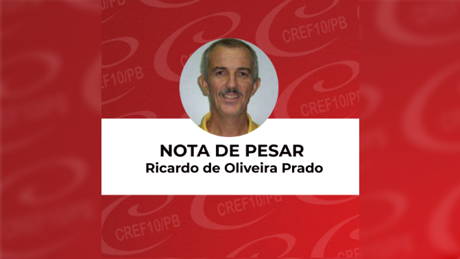 Nota de Pesar - Ricardo de Oliveira Prado