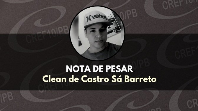 Nota de Pesar - Clean de Castro Sá Barreto